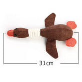 KUTKUT Dog Toys for Aggressive Chewers Indestructible Large Breed and Squeaky Vocal Plush Wild Goose for Large Small Medium Dogs (Brown) - kutkutstyle